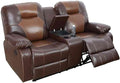 Manual Breathing Leather Reclining Sofa, Leather Recliner Couch, Comfortable by Unknown