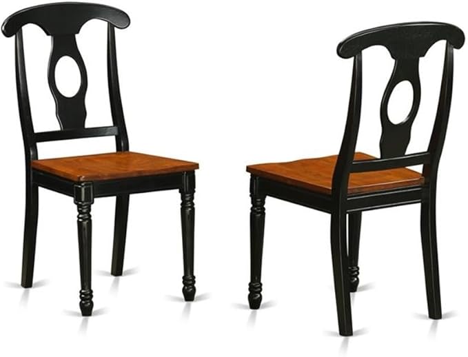 East West Furniture QUKE7-BCH-W 7 Piece Dining Table Set Consist of a Rectangle - Image 4