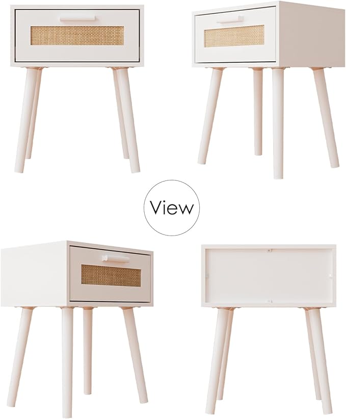 Bedroom Nightstands Wooden Night Stands - Image 9