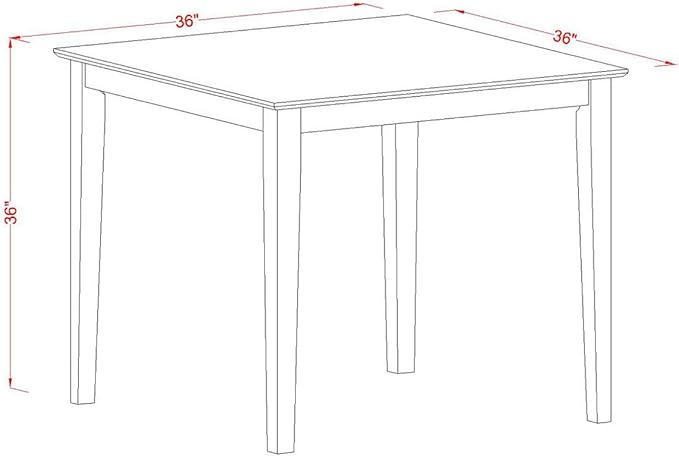 East West Furniture VNQU3-MAH-W 3 Piece Counter Height Pub Set - Image 5