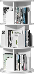 Nidouillet Rotating Bookshelf, Revolving Bookcase 360 Display Round Bookshelf by Nidouillet