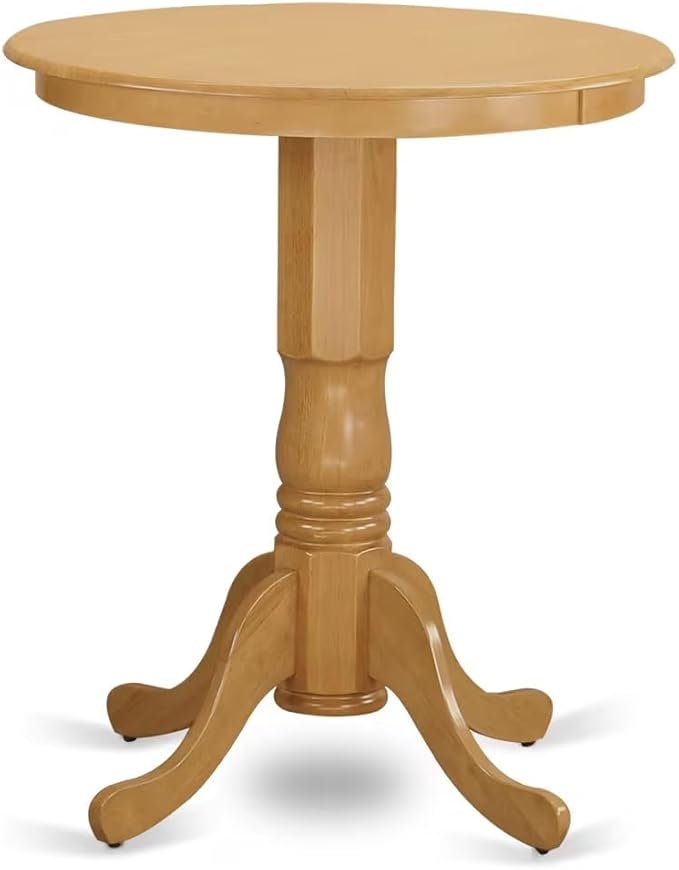 East West Furniture ESDL3-OAK-W 3 Piece Kitchen Table Set - Image 4