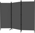 Room Divider 3-Panel Privacy Screen, Portable Screen Steel Frame by GREZJXC