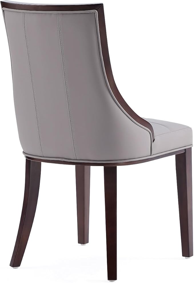 Manhattan Comfort Fifth Avenue Faux Leather Dining Chairs, Parsons Accent - Image 7