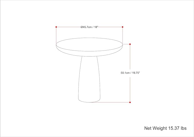SIMPLIHOME Dominique Metal Table in Antique Brass, 18-inch Round, 19.75-inch - Image 3