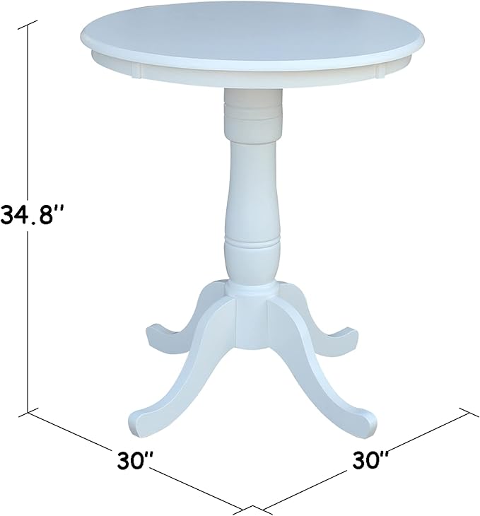 Whitewood Industries International Concepts 30" Round Top Pedestal Table - Image 8