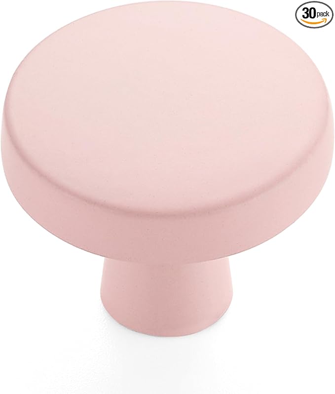 Ravinte 30 Pack Drawer Pulls 1-1/4 Inch Kitchen Cabinet Knobs Solid Round by Ravinte
