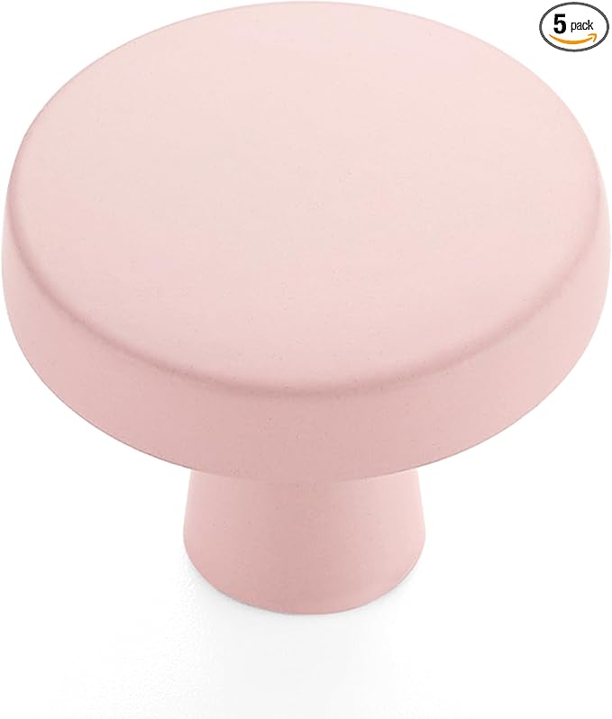 Ravinte 5 Pack Drawer Pulls 1-1/4 Inch Kitchen Cabinet Knobs Solid Round by Ravinte