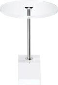 Clear Acrylic End Table, Side Table, by MEETLAKE