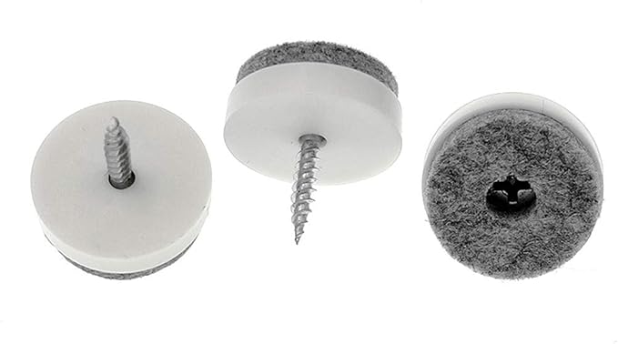 ALIMITOPIA 40pcs Screw-on Furniture Felt Pad Chair Glide Slider Hardwood Floor - Image 3
