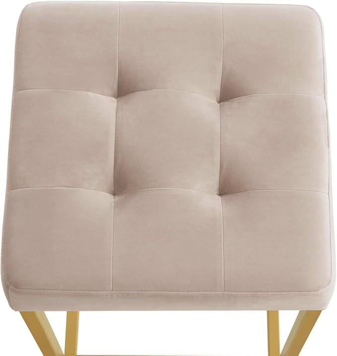 24KF Contemporary Counter Height Bar Stool Set of 2 - Image 6