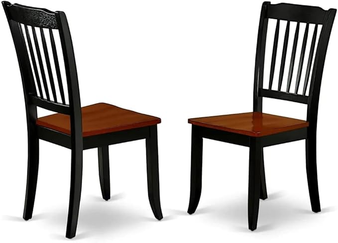 East West Furniture QUDA7-BCH-W 7 Piece Dining Table Set Consist of a Rectangle - Image 7