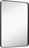 Hamilton Hills 24x36 Inch Metal Black Frame Mirror by HamiltonHills