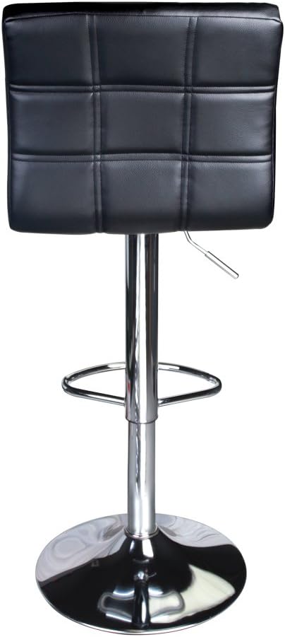 Leopard Modern Square PU Leather Adjustable Bar Stools - Image 8