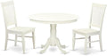 East West Furniture HLWE3-LWH-W 3 Piece Dinette Set by EastWestFurniture