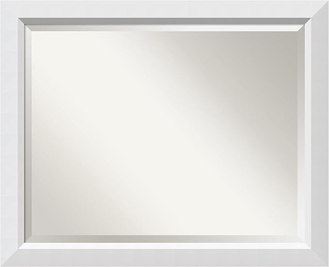 Amanti Art White Bathroom Mirror by AmantiArt