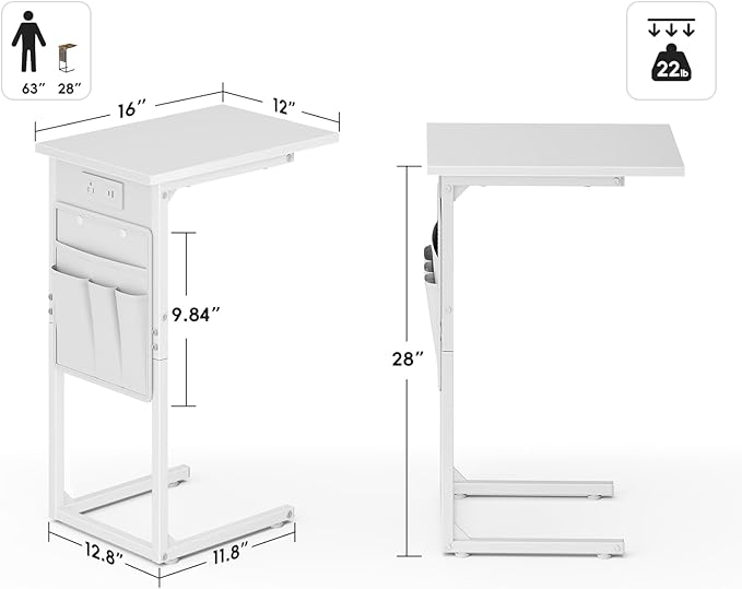 Vagusicc C Shaped End Table - Image 3