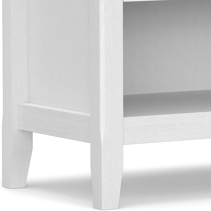 SIMPLIHOME Amherst SOLID WOOD 24 inch Wide Transitional Bedside Nightstand - Image 11