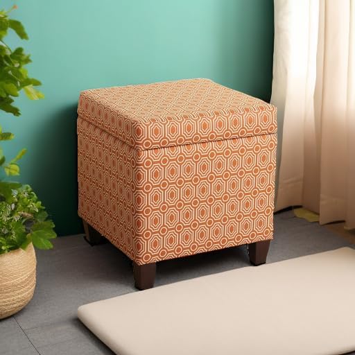 HomePop Upholstered Storage Cube Ottoman - Image 5