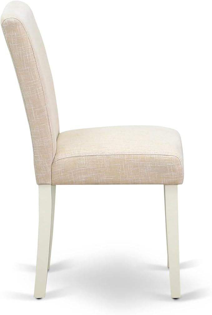 East West Furniture ANAB3-LWH-02 3 Piece Dinette Set - Image 7