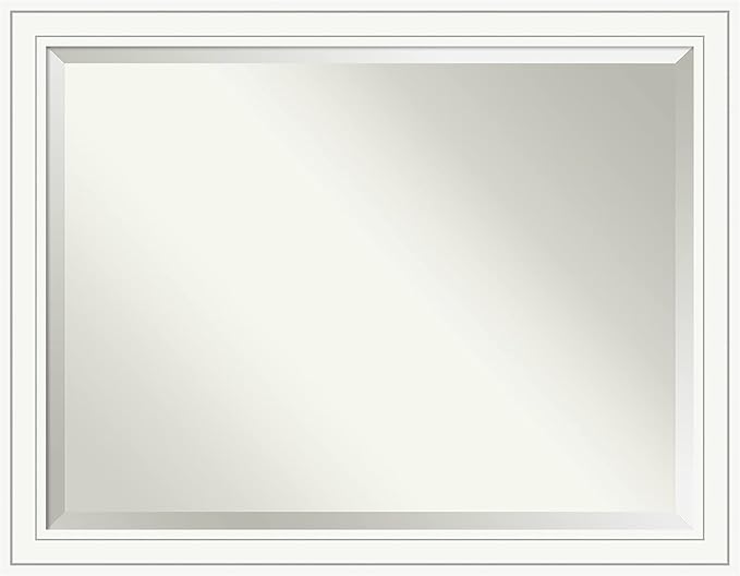 Amanti Art White Bathroom Mirror by AmantiArt