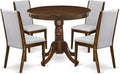 East West Furniture ANLA5-AWA-05 5 Piece Dining Table Set by EastWestFurniture