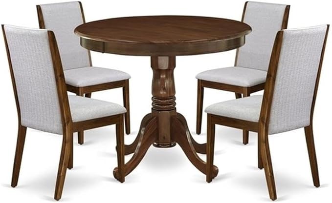 East West Furniture ANLA5-AWA-05 5 Piece Dining Table Set by EastWestFurniture