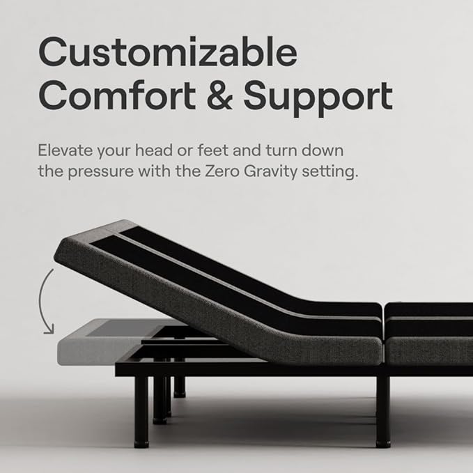 Nectar Premier Split King Adjustable Base & 13” Mattress - Image 5