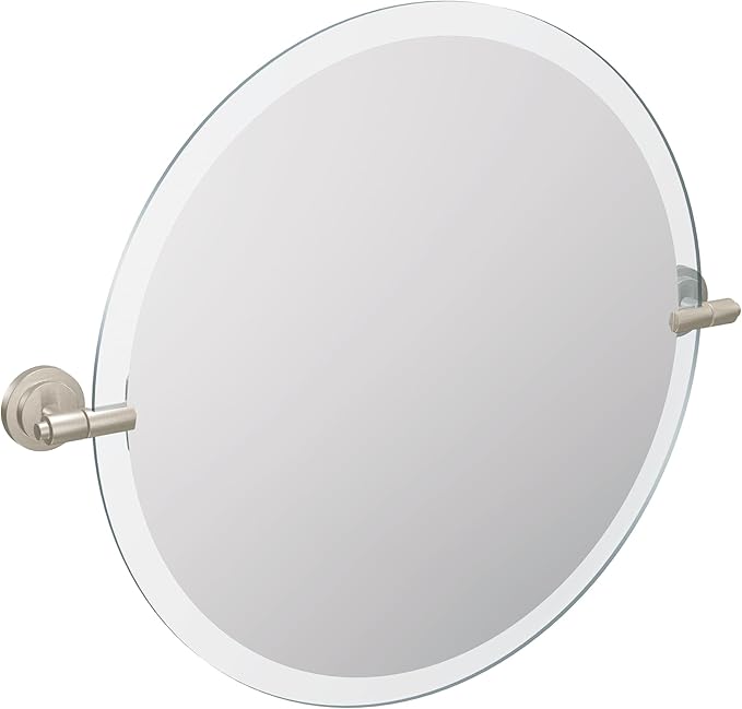Moen DN0792BN Iso 22-Inch x 22-Inch Frameless Pivoting Bathroom Tilting Mirror by Moen