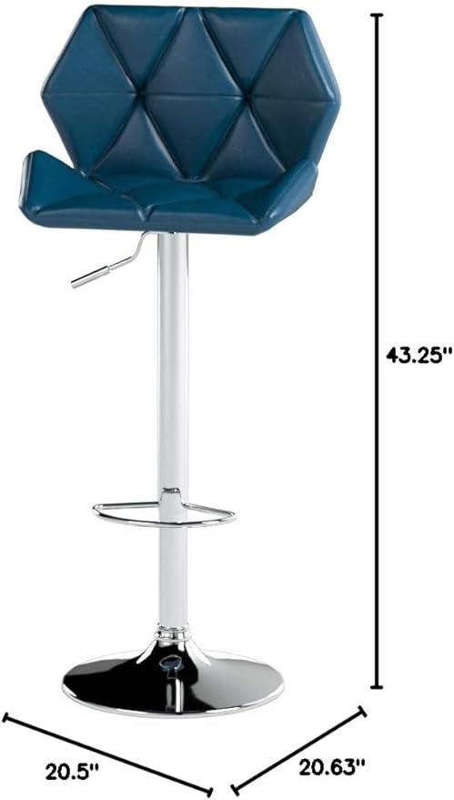 Roundhill Furniture Glasgow Contemporary Tufted Adjustable Height Hydraulic - Image 2