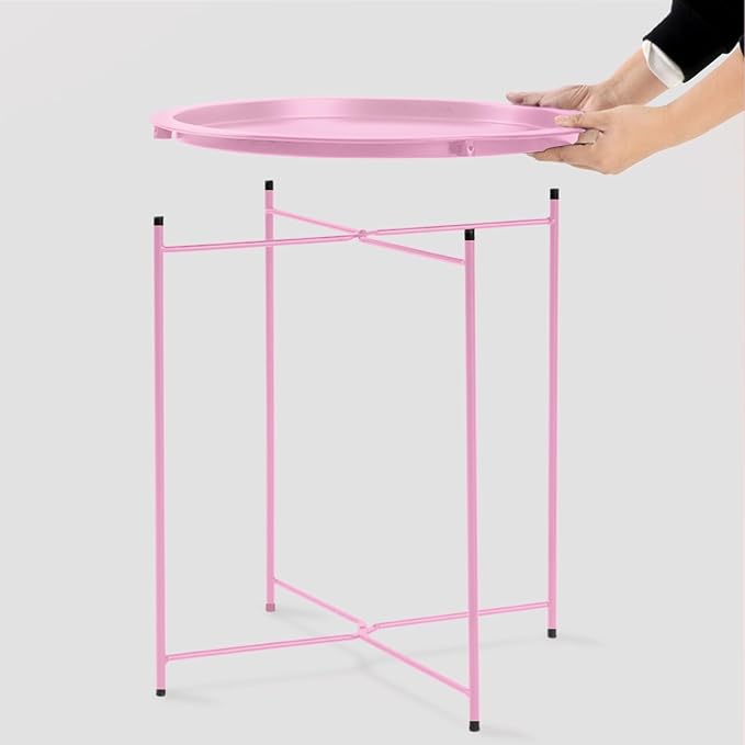 Garden 4 you End Table Set of 2, Outdoor Side Table, Small Patio Table Metal - Image 6