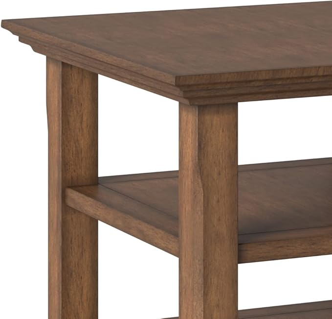 SIMPLIHOME Acadian SOLID WOOD 19 Inch Wide Square Transitional End Table in - Image 5