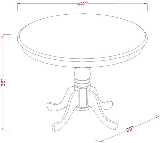 East West Furniture TRCH3-BLK-W 3 Piece Counter Height Dining Table Set - Image 5