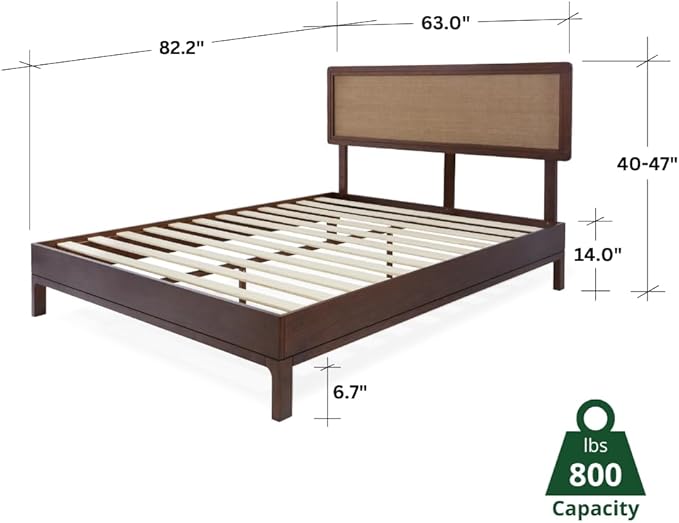 Bme Nipe Queen 14 Inch Bohemian Bed Frame - Image 2