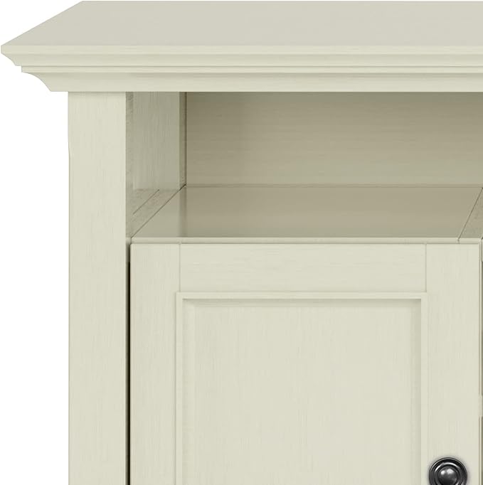SIMPLIHOME Amherst 54-inch Wide Solid Wood TV Stand in Antique White, - Image 11