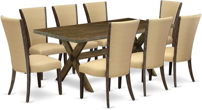 East West Furniture X777VE703-9 9 Piece Dining Room Furniture Set Includes a by EastWestFurniture