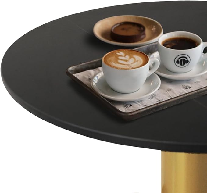 Side Table with Marble Top Metal Gold End Table Modern Sofa Side End Table - Image 6