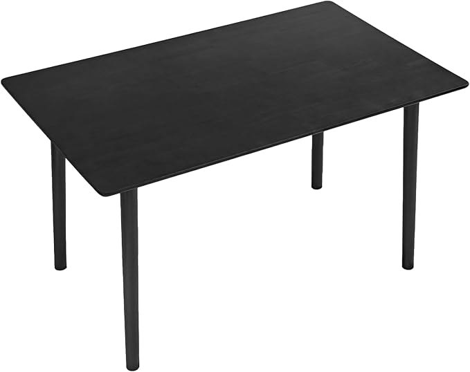 DELAVIN 47.2" Rectangle Solid Wood Dining Table, Modern Kitchen Table, Oak - Image 2