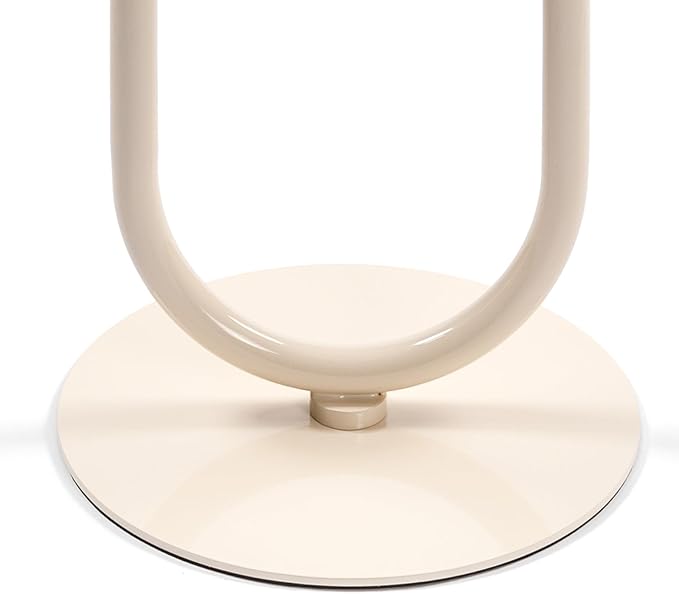 Lantern-Shaped Metal End Table, Small Round Side Accent Pedestal Modern Coffee - Image 7