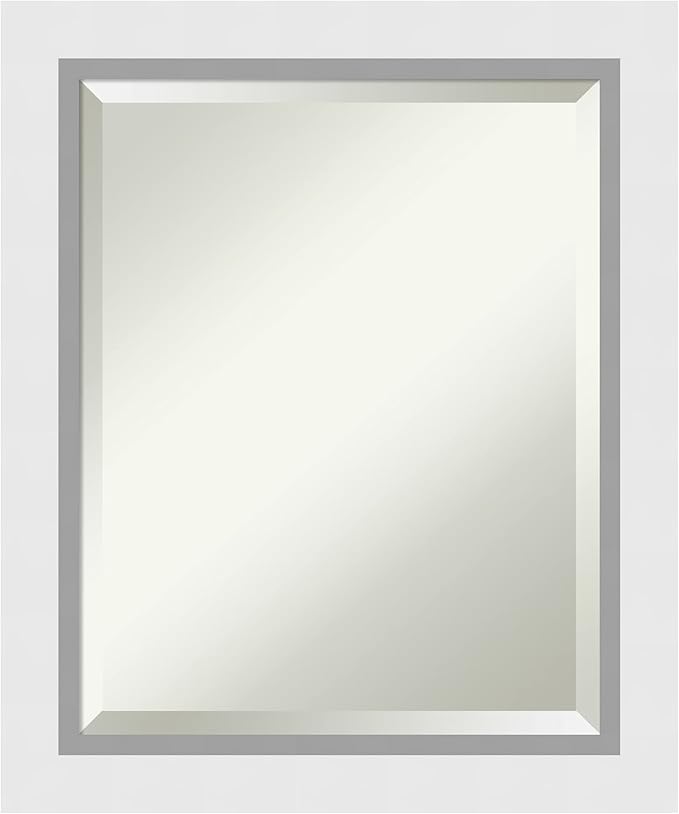 Amanti Art White Bathroom Mirror by AmantiArt