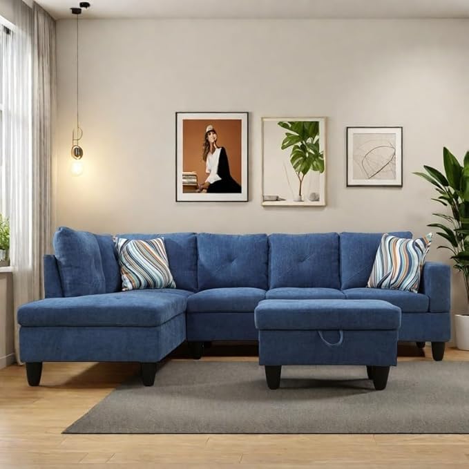 NAYSAYE L Shaped Couch, Modular Sectional Couch - Image 3