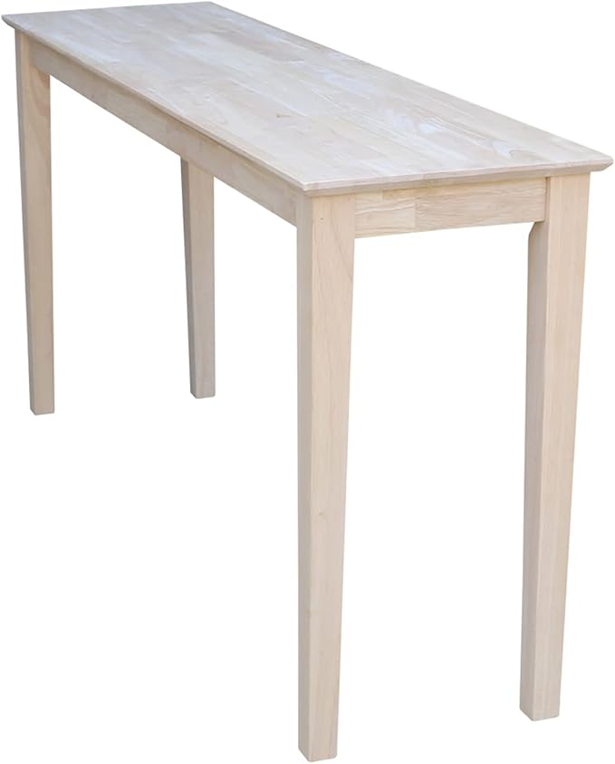 IC International Concepts Extended Length Shaker Console Table, Kitchen/Dining by InternationalConcepts