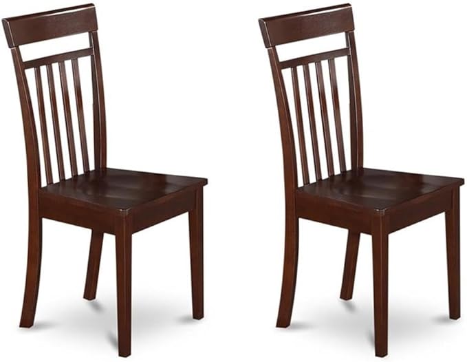 East West Furniture DOCA9-MAH-W 9 Piece Modern Dining Table Set Includes a - Image 4