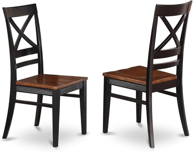 East West Furniture NIQU7-BCH-W 7 Piece Dining Room Table Set Consist of a - Image 4