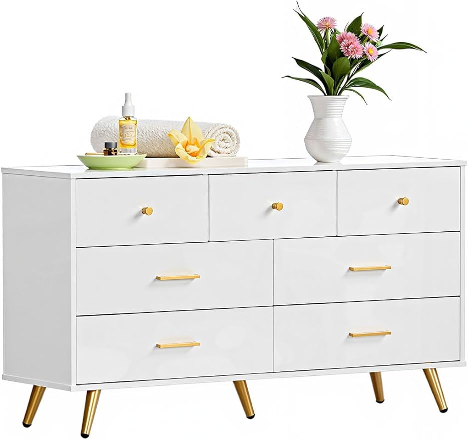 7 Drawer Dresser for Bedroom - Image 7