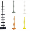 9-Tier Spine Bookshelf Metal Bookcase 5 Colors Vertical Bookshelf Tower by Unknown