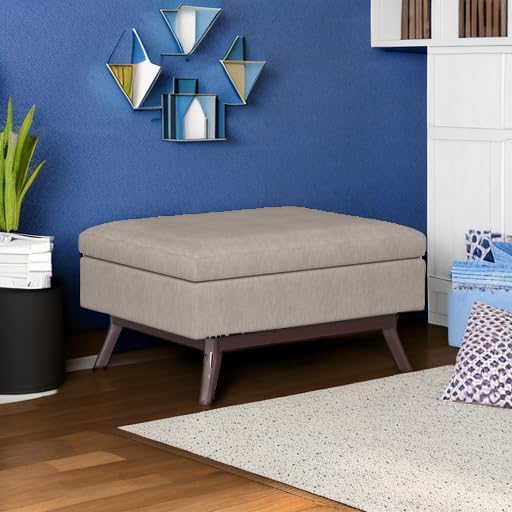SIMPLIHOME Owen 34 inch Wide Mid Century Modern Rectangle Coffee Table Storage - Image 6