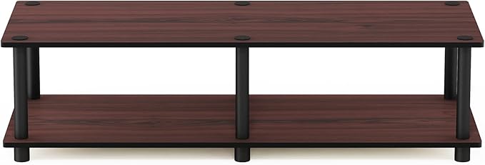 Furinno Just No Tools Dark Cherry Wide Television Stand - Image 3