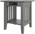 AFI, Mission End Table with Charging Station by AFIFurnishings