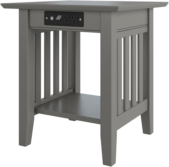 AFI, Mission End Table with Charging Station by AFIFurnishings